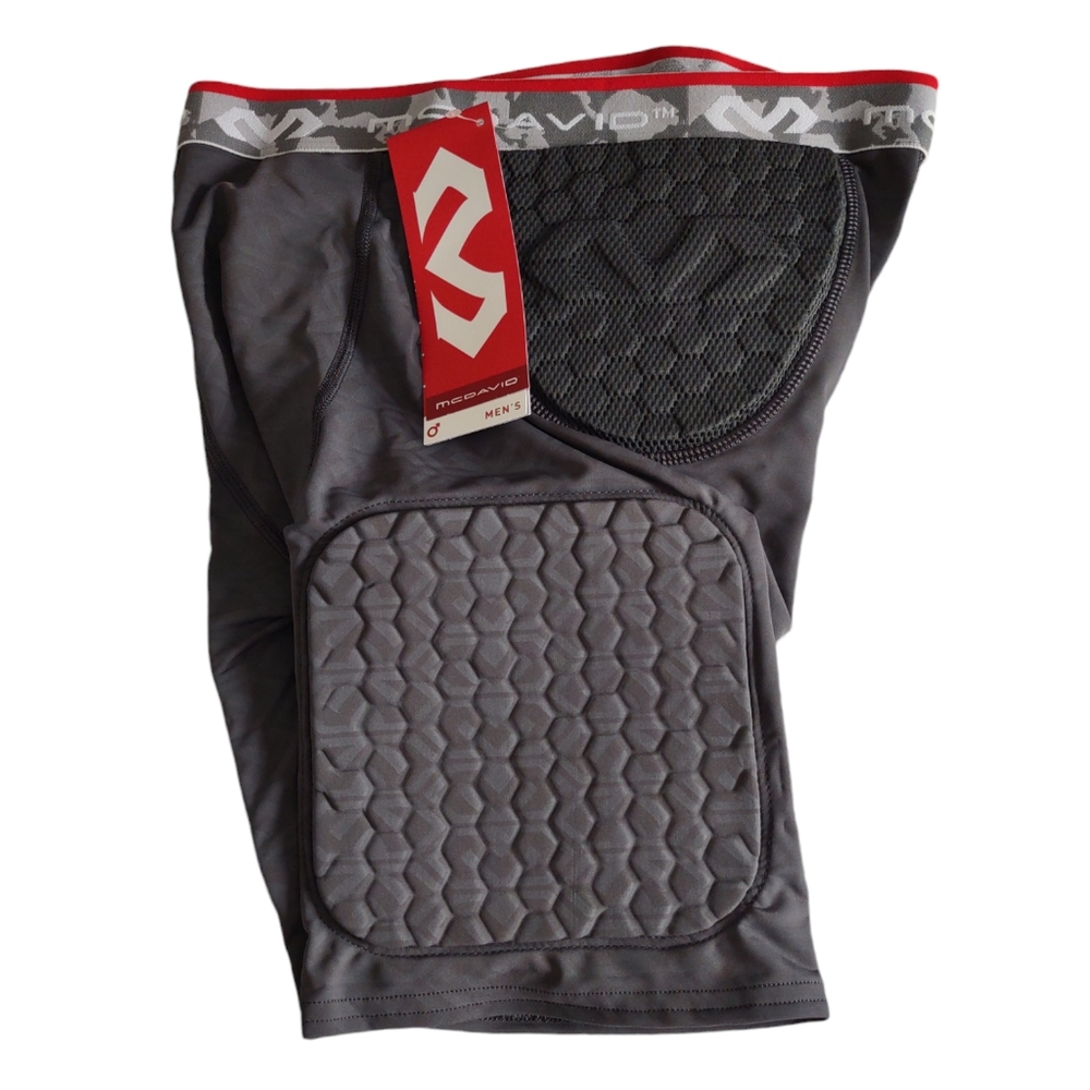NWT McDavid HEX Large Grey Padded Shorts